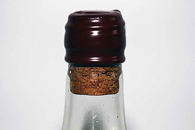 Cork sealed with sealing wax