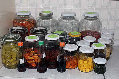 Glass jars