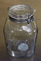 Fido jars can be square or round