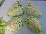 cabbage quartered