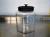 sauerkraut fermenting glass jar