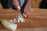 radish cutting