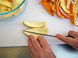 orange peel cutting