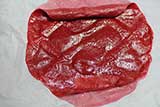 Fruit leather should peel off easily