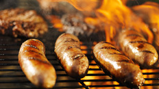 Grilled bratwurst