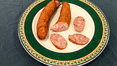 Burgenländisches Hauswürstel (Burgeland Homemade Sausage)