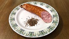 Kümmelwurst-Kochen (Boiled Caraway Sausage)