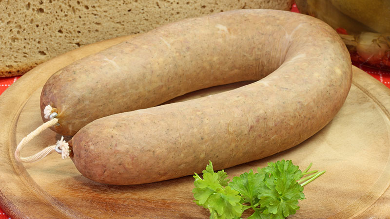 Semmelleberwurst Liver Sausage With Wheat Roll 