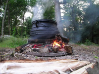 Cooking outdoors