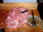 Mixing meat