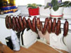 Drying sausages