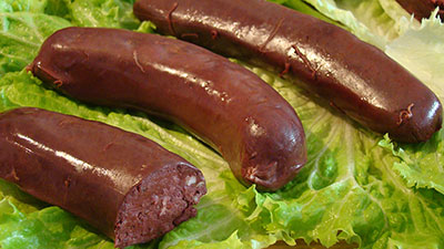 Black pudding sausage