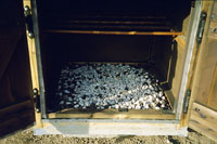 Smokehouse gravel baffle